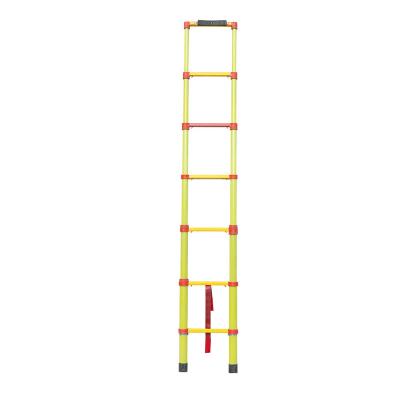 China High quality cheap retractable ladder construction yellow fiberglass insulation ladders use to make portable ladder for sale