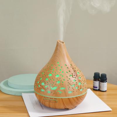 China Popular Household Amazon Style Gift 400ml Ultrasonic Humidifier 7color Led Night Light Fragrance Aroma Diffuser for sale