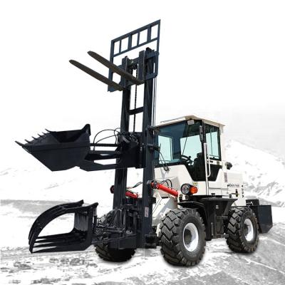 China 4x4 rough terrain forklift with Multifunction Bucket Attachments for sale