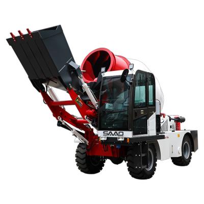 China 3 m3 self loading mobile concrete mixer machinery in ghana for sale