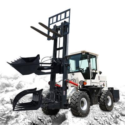 China Wheel Forklift 5 Ton Side Loader Outdoor Sideways Forklift Capacity for sale