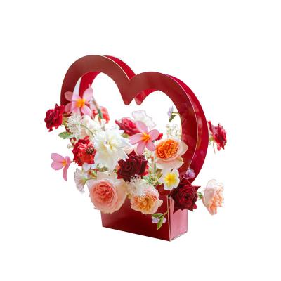 China Low Price Recyclable Wholesale Heart Shaped Packaging Display Boxes For Flowers for sale