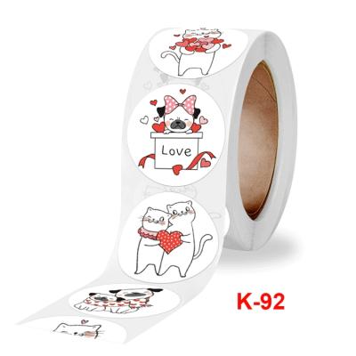 China Custom Label Heat Sensitive Chinese Culture Animals Manufacturer Culture Aesthetics Gift Package Markers Diaries Sticker Roll for sale