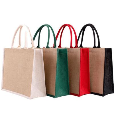 China Factory Direct Reclycled For Party Gift Boutique Eco Reusable Shopping Tote Jute Bag for sale