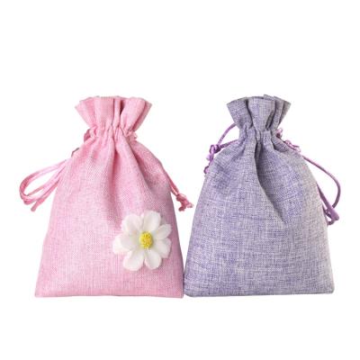 China China Supplier Custom Drawstring Jewelry Packaging Gift Bag Cut Flower Style Cotton Pouch Velvet Canvas Pouch for sale