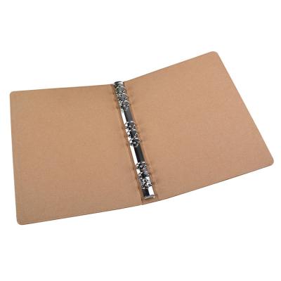 China Custom Good Quality A4 Organizer Folder Business Office Cardboard Kraft Paper Binding Folder Notepad Shell for sale