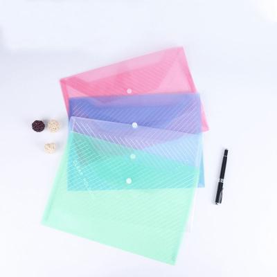 China Custom hot sale for A4 documents thickening transparent plastic document bag folder for sale