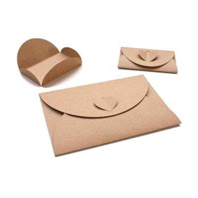 China Cute China Good Mini Envelopes Paper CD Bags Vintage Love Clasp Wrapping Paper Envelope for sale