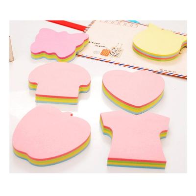 China Mini Cheap Price Memo Notes pad cute and shape heart paper geometric note paper for office for sale