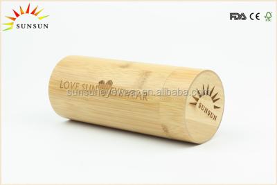 China 2016 Handmade Cylindrical Bamboo Sunglasses Cases for sale