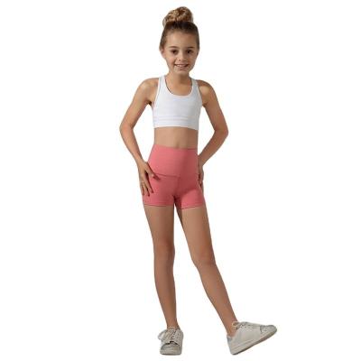 China Wholesale breathable kids sports top bra and wear tights gym girls fitness set kids yoga leggings for sale