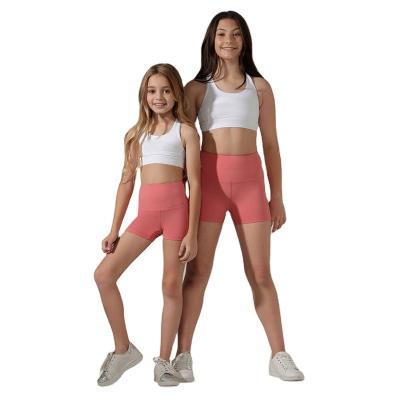 China Wholesale breathable kids sports top bra and wear tights gym girls fitness set kids yoga leggings for sale