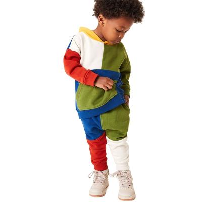 China Wholesale Boys Casual Colorful Hoodie And Jogger Set Kids Clothing Set With Customized Logo for sale