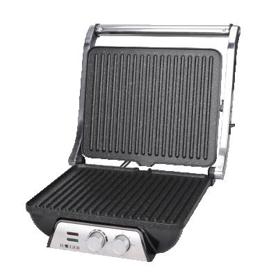 China Wholesale Price Stainless Steel Panini Sandwich Press Easy Operation Electric Grill With Removable Oil Tray for sale