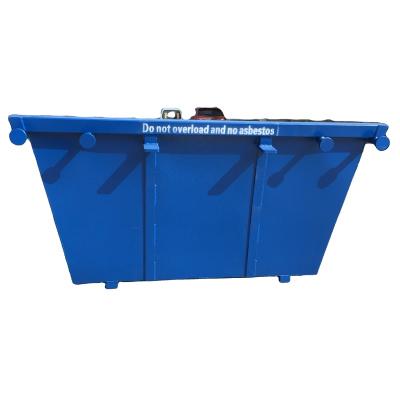 China Waste management 2m3 australia new zealand solid standard steel skip recycle marrell skip bin for sale