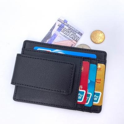 China Cheap RFID Men Pinch Leather Wallets Credit Card Holder Leather Wallet Men 2021 Minimalist Slim Leather Blocking Men Wallets for sale