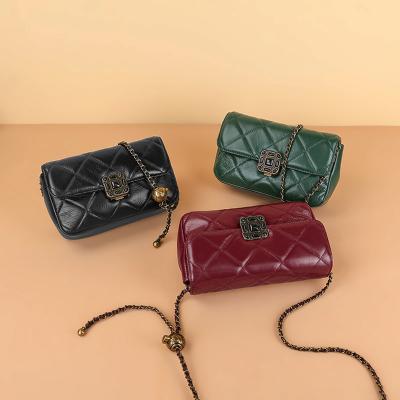 China Fashion women handbag genuine leather cross - body bag women cross - body bag shoulder cross - body bags for women for sale