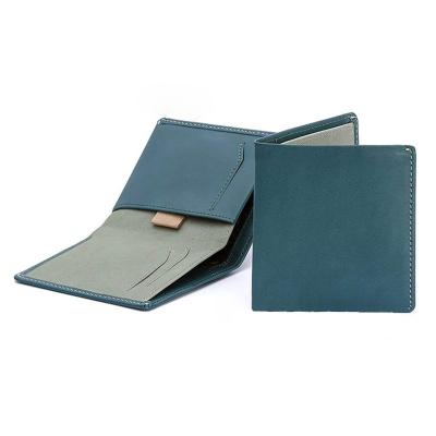 China Best Selling Custom Rfid Passport Rfid Logo Rfid Smart Wallet Minimalist Genuine Leather RFID Bifold Wallet for sale