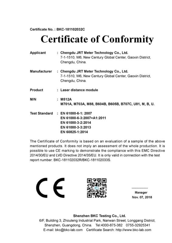 EMC - Chengdu Jrt Meter Technology Co., Ltd.