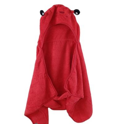 China 100% Cotton Child Safe Simple White Baby Towel Hooded Towel with Animal Hooded for Baby Bath Towels Para de bebes for sale