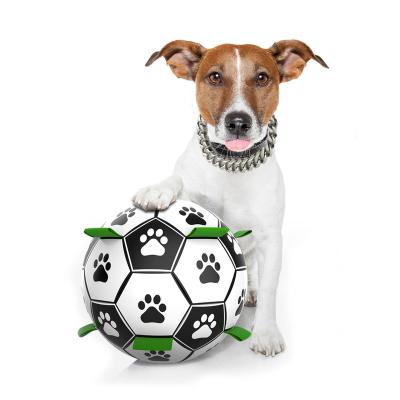 China Outdoor Multi-Functional Pet Viable Supplies Rope Dog Football Dog Interactive Toys Dog Toy Chew for sale