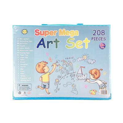 China Draw Sanxing Children's 208 Pcs Art Drawing Board Set Artist Printing Art Set for sale