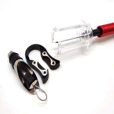 China New Design Factory Viable Wine Opener Handle Wine Bottle Opener Compressor Aluminum Single Wine Bottle Opener Set for sale