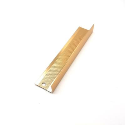 China Modern Chinese Anodized Gold Accessories Wall Edge Corner Protector/L Corner Trim Edging for sale