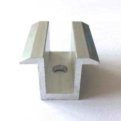 China Aluminum profile for window and door all kinds clamps for solar mounting hardware aluminum edge clamps mid clamps for solar panel mounting for sale