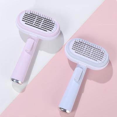 China Bath Stocked Cat Dog Hair Remover Pet Grooming Brush Pet Massage Brush 5 in 1 Detachable Dog Grooming Kit Pet Comb Set for sale