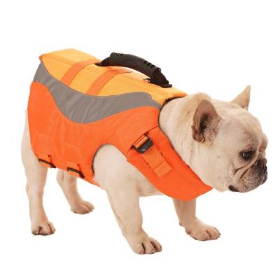 China Adjustable Reflective Swimming Pool Beach Dog Dog Life Vest Safe Viable Safe Swimsuit Life Saver Floatation Pet Floatation Vest For Small Medium Large Dogs for sale