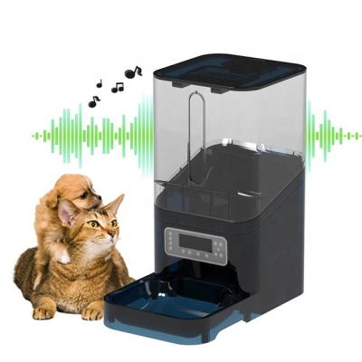 China Auto Clog Free Design Automatic Pet Cat Food Dispenser Healthy Feeding 4 Meals One Day Automatic 6L Pet Smart Feeder With Dry Food Storage for sale