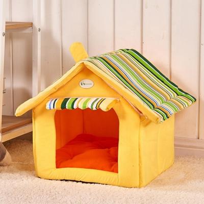 China Detachable Cat Home House Tent Indoor Pet Villa Cover Soft Waterproof Foldable Pet Room For Small Dogs for sale