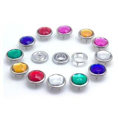 China Custom Logo Pearlescent Snap Button Viable For Apparel for sale