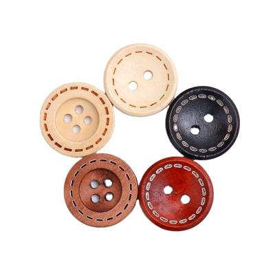 China Sustainable Fashion High Quality Style 2 Hole New Custom Design Wood Knob for sale