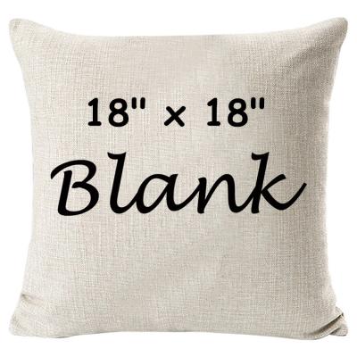 China Blank pillow yes print square canvas blank sublimation pillow cover is_customized viable for sale