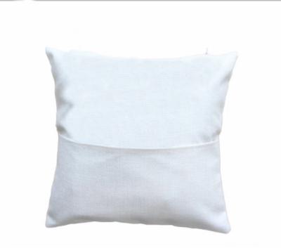 China Sublimation 18 x 18 Canvas Blank Cushion Case Cover Pocket Blank Pillow for sale