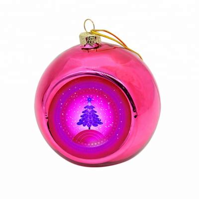 China Chirstmas Decor 4cm 6cm 8cm Blank Sublimation Christmas Ball Printed Ornaments for sale