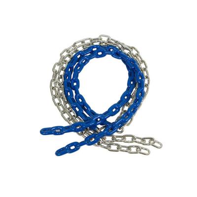 China Lifting Chain 7mm PVC Coated Metal Link Chain NACM90 For Indoor / Outdoor Swing for sale