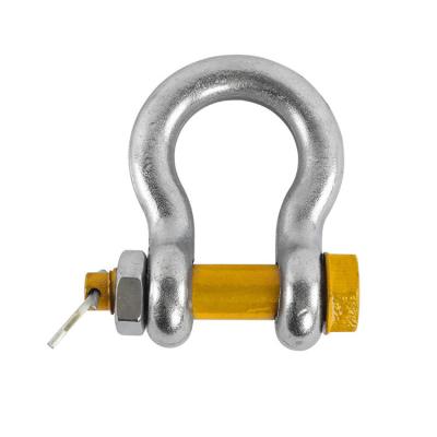 China US Type Heavy Industry G2130 Drop Forged Bow Bolted Shackle Safety Bolt Shackle for sale