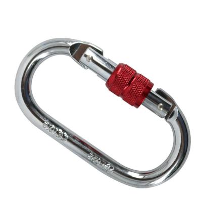 China Outdoor Heavy Industry Yoga Hammock Lock Security Alloy Steel Carabiner Spring Buckle High Altitude Rock Climbing Lock for sale