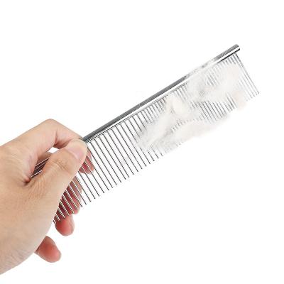 China Hot Stored Amazon Stainless Steel Metal Fur Hair Grooming Throwing Dog Cat Brush Pet Comb Tool Kit for sale