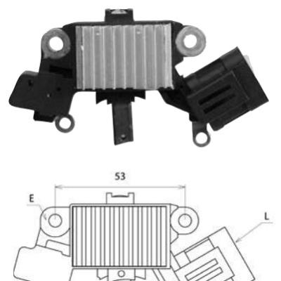 China 24V alternator regulator for isuzu 8-97253577-0 for 4hf1 4hg1 4hj1 4hk1 4hl1 8-97253577-0 for sale