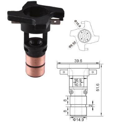 China Copper Auto Alternator Slip Ring SR-10 W13 for sale