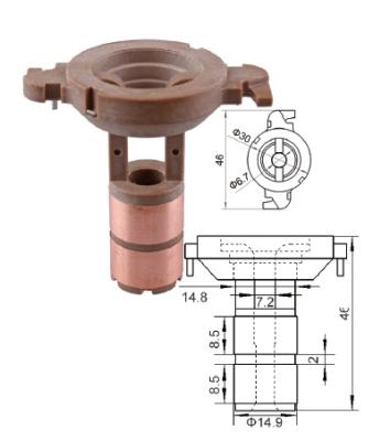 China Copper Alternator Slip Ring SR-100 W126 for sale