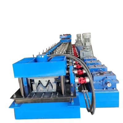 China Building Material Shops Chinese Suppliers Commercial Insurance I Beam Guard Two Wave Road Guardrail Barrier Roll Forming Machine for sale