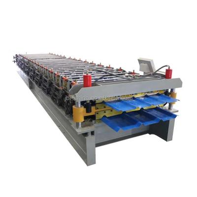 China Building Material Stores Metal Roofing Sheet Corrugator Iron Sheet Roll Forming Making Machine Cold Galvanizing Line Building Training Steel Head for sale