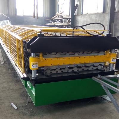 China Building Material Stores IBR&Corrugated Profile Roof Sheet Machine Corrugated Profile Forming Machine Double Layer Forming Machine for sale