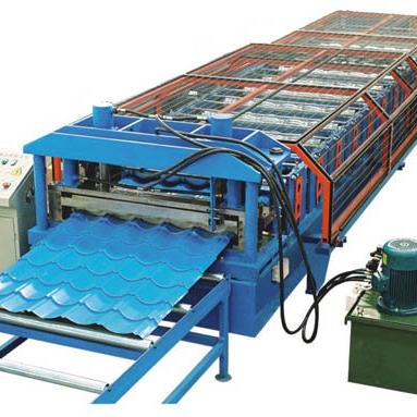 China Building Material Shops Step Roof Glazed Tile Roll Forming Machine Roofing Tile Making Machine for sale