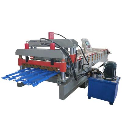 China Construction worksÂ   Full Automatic Galvanized Steel Profile Roofing Sheets Glazed Tile Roll Forming Machine for sale